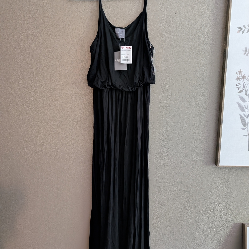 Olivia Rae Black Midi Dress